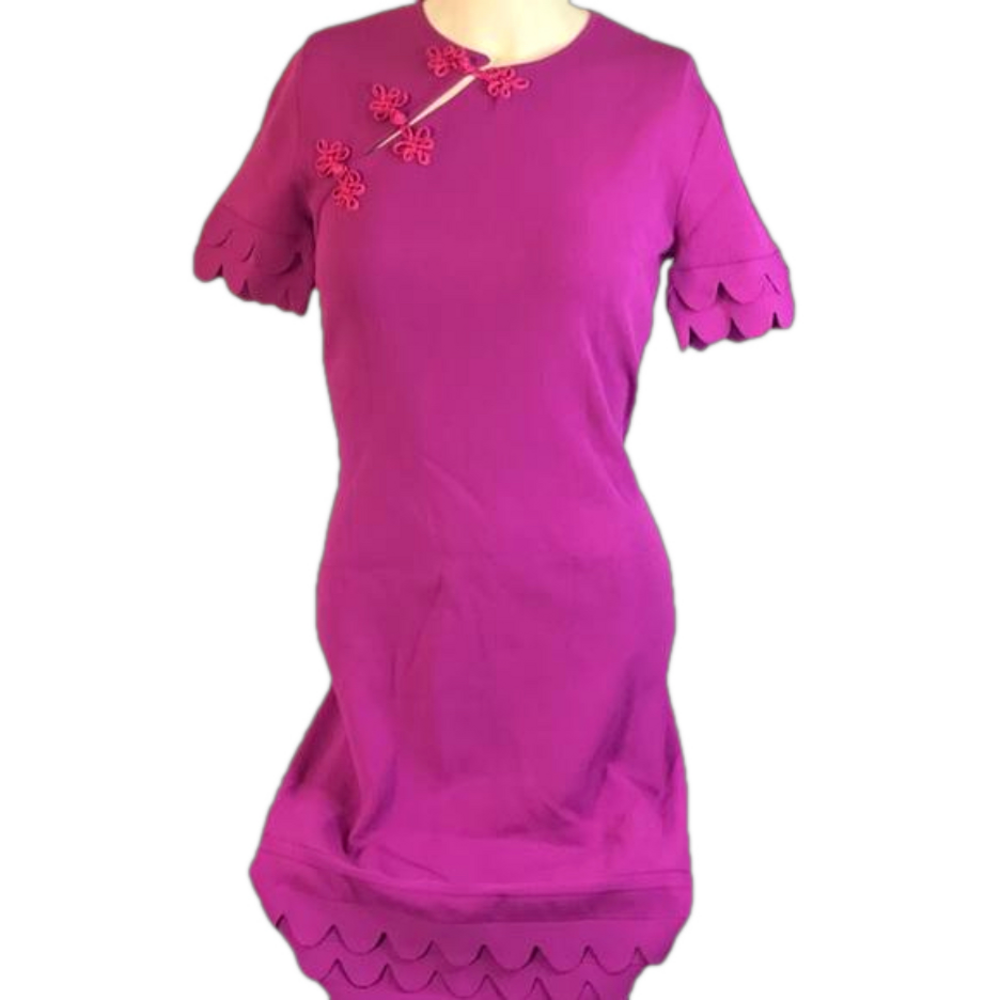 Shanghai Tang Scalloped Dress